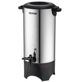 SucceBuy Commercial Coffee Urn 50 Cups Stainless Steel Large Coffee Dispenser 1000W Electric Coffee Maker Urn For Quick Brewing