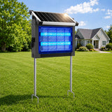 Solar Bug Zapper Outdoor, 4500V Mosquito Zapper with Panel Sensor, Waterproof Electric Fly Zapper for Garden Patio Camping