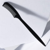 Black Plastic Disposable Eyebrow Comb - 25 Pieces