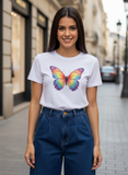 Rainbow Butterfly Premium Crewneck T-shirt