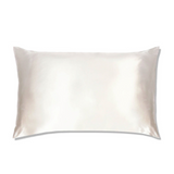 PURE SOL. Beauty Sleep Happy 100% Mulberry Silk Pillow Case - Navy