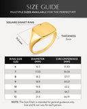 Square Signet Rings (Gold)