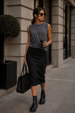 Straight Skinny Skirt