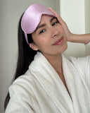 PURE SOL. Silk Sleep Eye Mask - Mauve