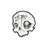 So Tired Enamel Pin Black