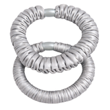 Soft Satin Ruffle Elastics - 4 Set Pack