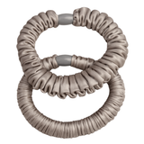 Soft Satin Ruffle Elastics - 4 Set Pack