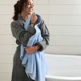 Bamboo Cotton Spa Towel Set - Viscose from Bamboo + Cotton - 6pc Set - Ocean