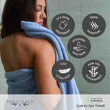 Bamboo Cotton Spa Bath Towel - Viscose from Bamboo + Cotton - Ocean