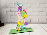 Spring Tabletop Stander with Gnome - DIY Unfinished Kit - Lvl 2