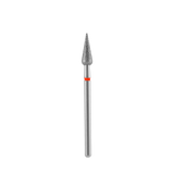 DIAMOND NAIL DRILL BIT, "ROUNDED PEAR", RED, HEAD DIAMETER 4/12MM (FA100R040/12) - STALEKS