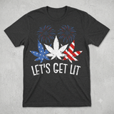 Star-Spangled Stoner 4th of July T-Shirt – Funny Weed Leaf Patriotic Independence Day Graphic Tee