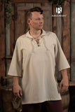 Summer Lace-Up Shirt Aton Natural