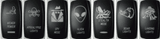 D2D LED Rocker Switch – Laser Etched, Waterproof