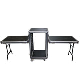 14U Space Shockproof Amp Rack Ata Flight Case 20'' Depth