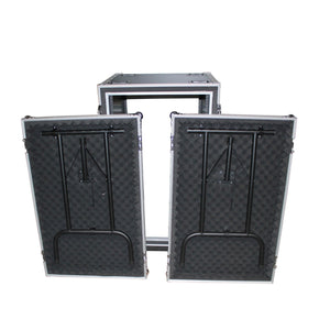 14U Space Shockproof Amp Rack Ata Flight Case 20'' Depth