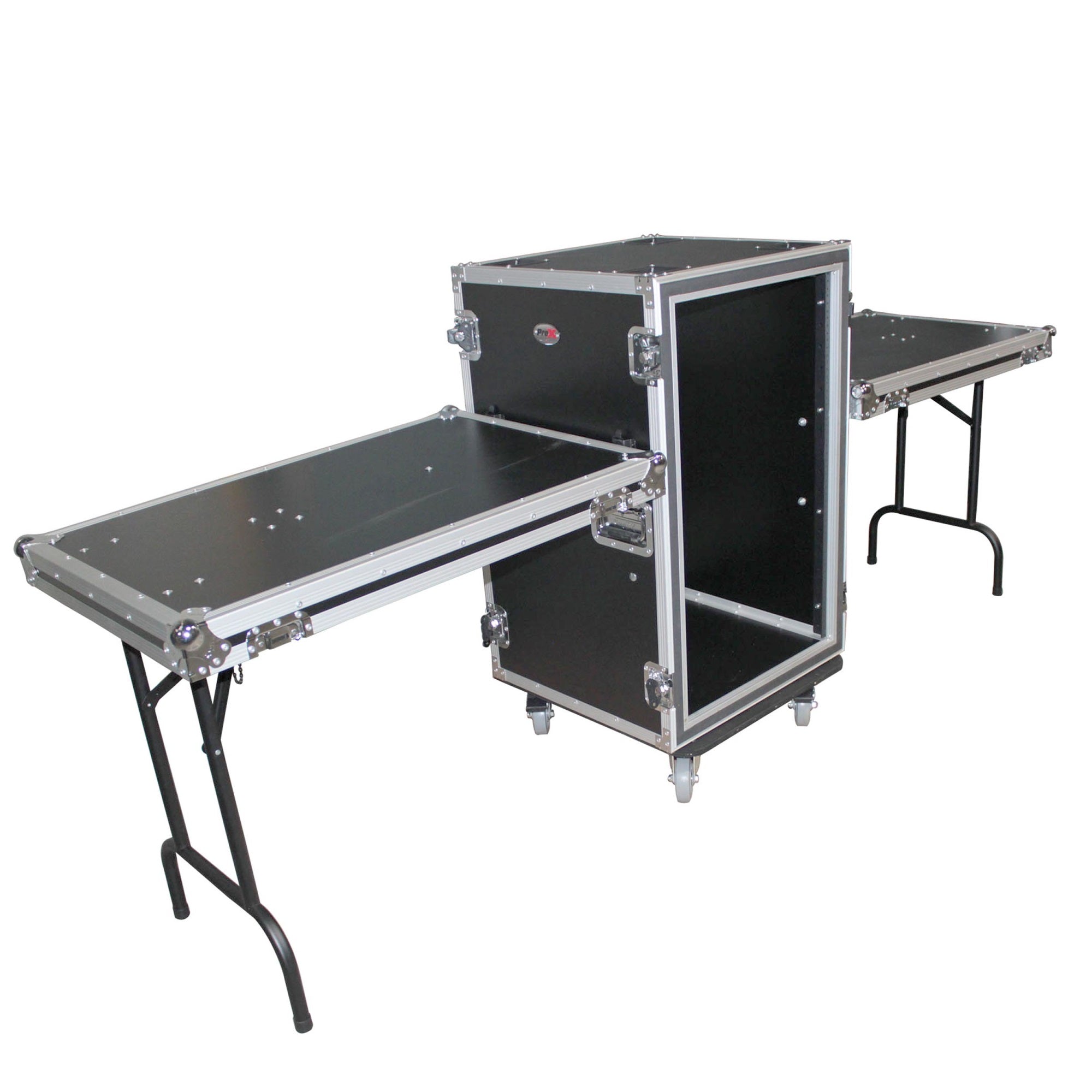 14U Space Shockproof Amp Rack Ata Flight Case 20'' Depth