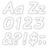 White 4 Italic Combo Ready Letters
