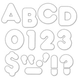 White 2 Casual Uppercase Ready Letters