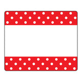 Polka Dots Red Terrific Labels, 36 ct