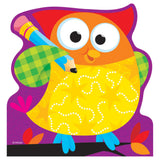 Owl-Stars! Note Pad-Shaped, 50 sheets