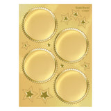 Gold Burst Award Seals Stickers