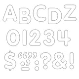 White 1 STICK-EZE Stick-On Letters