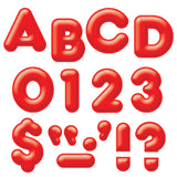 Red 4 3-D Uppercase Ready Letters