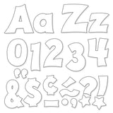 White 4-Inch Friendly Uppercase/Lowercase Combo Pack (EN/SP) Ready Letters
