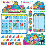 Sea Buddies Calendar Bulletin Board Set