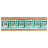 I Metal Copper Squares Bolder Borders, 35.75