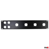 Prox T-P2-4X4 2 Unit Unloaded Patch Panel For 4 Xlr And 4 Nl4 Speaker Twist Or Nac3 Power Connection