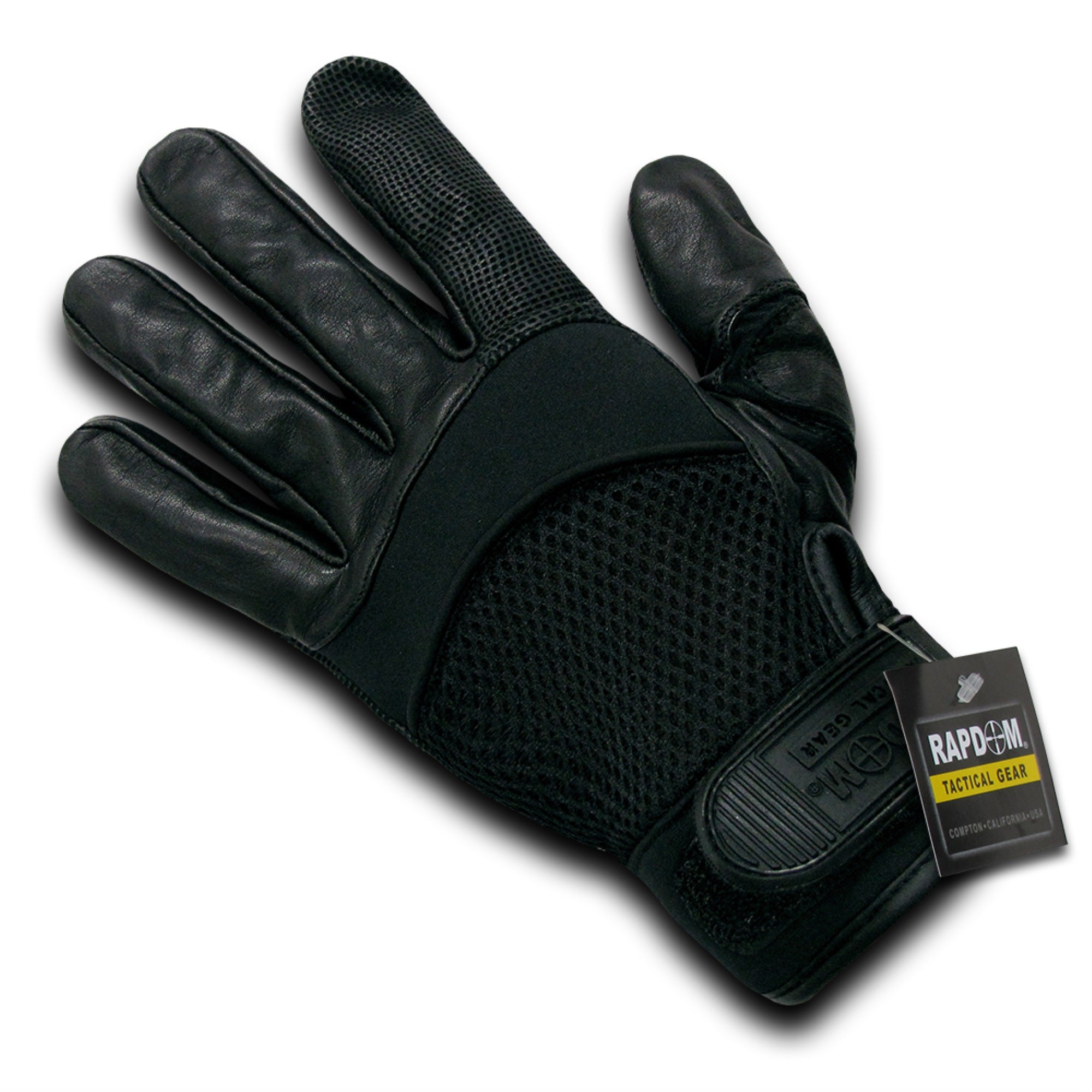 Foam Mesh Digital Leather Glove, Blk, Xl