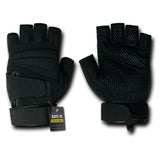 Lightweight Half Finger Glove, Black, L