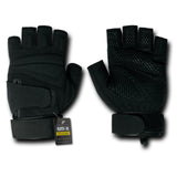 Lightweight Half Finger Glove, Black, L