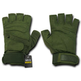 Lightweight Half Finger Glove, Olive, Xl
