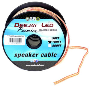 100-Foot 2-Conductor 18 Gauge Stranded Speaker Hookup Cable