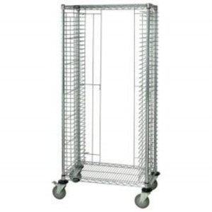 Tray Cart, Mobile, Full Size, 30W X 21D X 69H, Side Loading, Holds (31) Trays, Casters, Chrome Plated Finish, Nsf