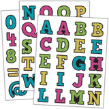 Chalkboard Brights Alphabet Stickers
