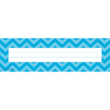 Aqua Chevron Name Plates