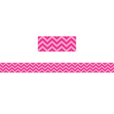 Hot Pink Chevron Straight Border Trim