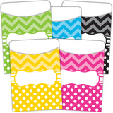 Chevrons and Dots Library Pockets