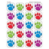 Colorful Paw Prints Stickers, 1 Square