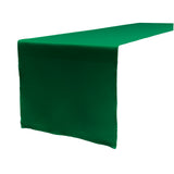 La Linen Polyester Poplin Table Runner 14 By 108-Inch, Emerald Green