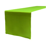 La Linen Polyester Poplin Table Runner 14 By 108-Inch, Lime