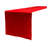 La Linen Polyester Poplin Table Runner 14 By 108-Inch, Red