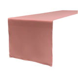 La Linen Polyester Poplin Table Runner 14 By 108-Inch, Dusty Rose