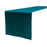 La Linen Polyester Poplin Table Runner 14 By 108-Inch, Dark Teal