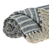 Parkland Collection Simone Casual Beige 52 X 67 Woven Handloom Throw