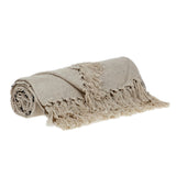 Parkland Collection Logan Casual Beige 52 X 67 Woven Handloom Throw